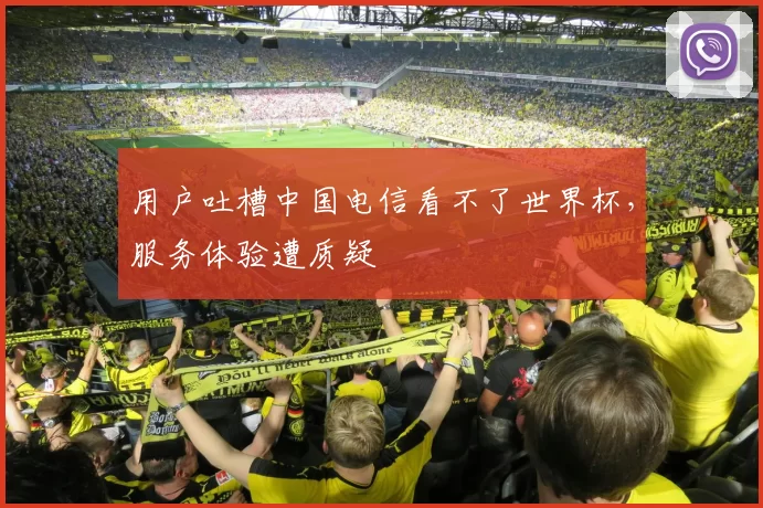 用户吐槽中国电信看不了世界杯,服务体验遭质疑