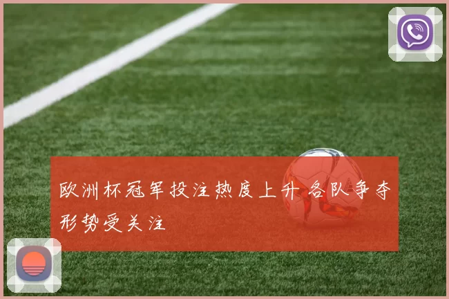 欧洲杯冠军投注热度上升 各队争夺形势受关注